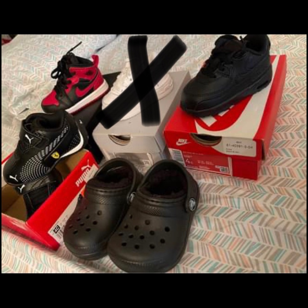 Toddler sneakers sizes are from 3c to 4c